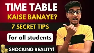 How to make time table? | Time Management tips for students