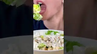 ASMR CEASAR SALAD MUKBANG | CRUNCHY EATING SOUNDS NO TALKING
