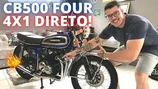 RODAMOS COM NOSSA LINDA HONDA CB500 FOUR 1975 *RETROSPECTIVA*