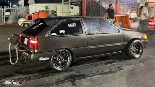 Una hyundai con Motor 4g63 Mitsubishi Turbo!! La Sombra en Salinas Speedway!! New Record personal!!