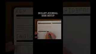 Bulletjournal key, index, gridspacing setup #bulletjournal #bujosetup #불렛저널