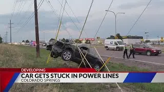 Traffic crash in Cimarron Hills blocking lanes of Powers