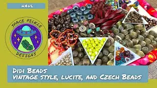 Vintage Style, Lucite, Crystal, and Czech Glass Bead Haul from @didibeads7978 🦄💕
