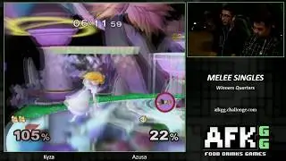 Melee - Azusa (Peach) vs Kyza (Fox) - Winners Quarters at AFKgg 4