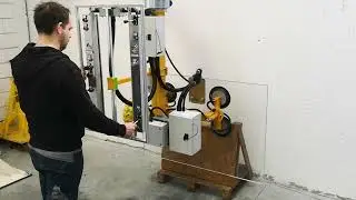 Pneumatic Glass Manipulator with Tilting and Rotation - 100 kg Capacity
