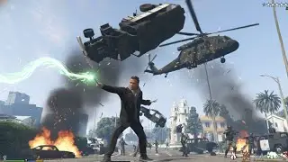 GTA 5 - What If Franklin Got Harry Potter's Wand | Ten Star Wanted Level Rampage