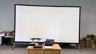 Elite Screens Yardmaster Plus 200 Inch Diagonal Indoor, Outdoor Projection Screen.