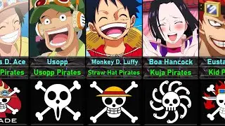 Comparison : All Pirates Flags In One Piece