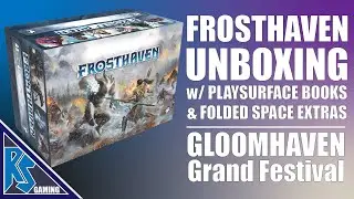 Распаковка Frosthaven с книгами Play Surface | Cephalofair Games