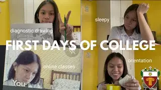 FIRST DAYS OF COLLEGE (Online Classes) | UST Arki Freshie