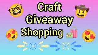 Craft Giveaway Shopping 🛍️🤓😍/ giveaway shopping/ craft supplies giveaway #craftshaul #giveaway