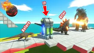 Dinosaurs Evolve to Defeat Godzilla &ndash; Fireball Portal Challenge!