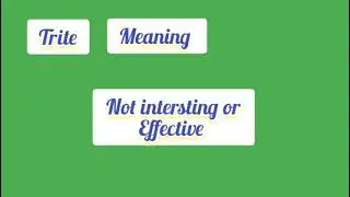 Meaning of Trite in English
