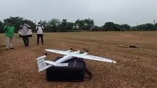 Aerial survey using drone at Nellore in Andhrapradesh