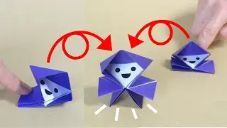 折り紙おもちゃ「チビッコ忍者」Origami Toy 