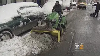 Residents Get Creative Removing Snow In Queens