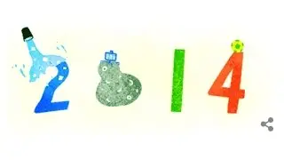 2014 trending topics - New Year's Eve 2014 Google Doodle