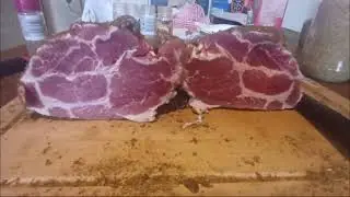 Schinken p&ouml;keln, durchbrennen, kalt r&auml;uchern ( Coppa, Lachschicken und Bauchspeck )