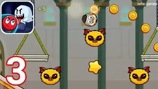 Ball Ghost Red Temple Survivor - Gameplay Walkthrough Part 3 Level 16 - 22 ( iOS, Android )
