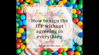 Writing a Partial Agreement will allow you to agree to implement the IEP while disagreeing in areas.