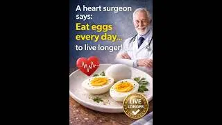 Heart Surgeon Says Eat Eggs Daily🥚|1 Egg a Day for Long Life #egg #healthtips #shorts