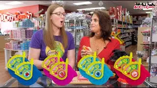Push Pop Gummy Roll Candy Taste Test - All City Candy Unwrapped