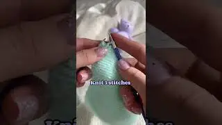 How to make ties💜 method 3 of 3💜 i-cord #knitting #knittutorial