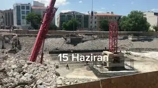 Ankara/Altındağ Eski Altındağ Belediye Binası Alanına yapılan Meydanın Son durumları