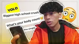 ANSWERING ANONYMOUS SNAPCHAT YOLO APP QUESTIONS 😳