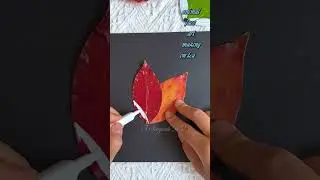animal face making on leaves