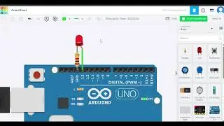 Arduino LED Blinking on TinkerCAD