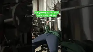 145 bench press! #benchpress #lifting #motivation #newbiegains #workout #gymrat #lifters #benchPR