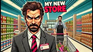 Supermarket Simulator Goes Wrong – Old Man Struggles to Survive!