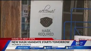 As COVID cases rise again, mask mandate returns in Monroe County