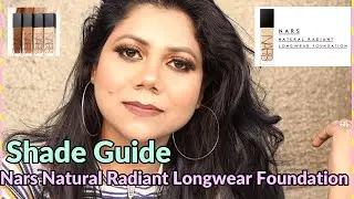 Nars Natural Radiant Long wear Foundation Full Shade Guide|Main Bridal Shades for FAIR,MEDIUM,DARK