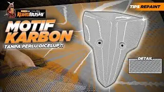 TUTORIAL BIKIN MOTIF CARBON LEBIH SIMPLE, CUMA PAKAI BENDA INI!