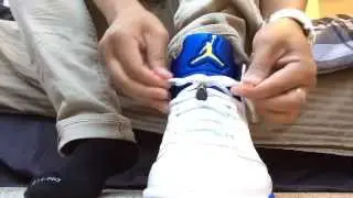How I lace my Jordan 5 (Laney/Grapes)