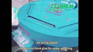 How to recycle book for small business/scrap book edge spine glue Cutter machine