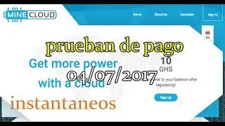 MINECLOUD prueba de pago 04/07/2017 instantaneo