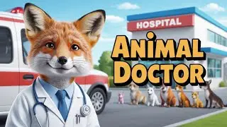Emergency Animal Rescue! 🚨🐶🐱 | Ambulance Cartoon for Children