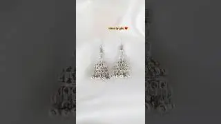 Oxidised Earrings 😍 Silver Oxidised Earrings Jhumka || Ideas by gitu || Naari Planet ❤️ || Shorts