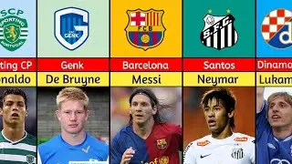 First club of best football players in senior career