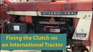 Регулировка сцепления на тракторе International 826, 806
