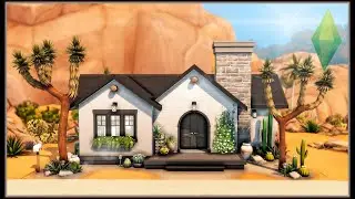 Oasis Springs Modern Desert Home (No CC) - The Sims 4 Stop Motion Build