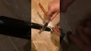 Old Stainless Steel Straight Edge Barber Razor Traditional Manual Shaver. Получено с GearBest.com.