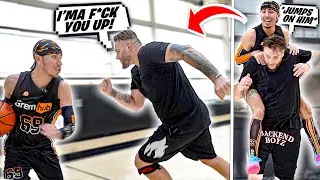 I TROLLED CRSWHT In A 1v1 & He CHASED ME OUT THE GYM!