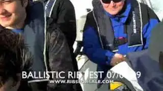 Ballistic RIB test in the solent from Portsmouth harbour