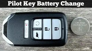 2016 - 2022 HONDA PILOT Key Fob Battery Replacement - How To Change Replace Pilot Key Batteries DIY