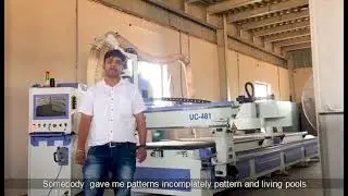 India customers feedback about our uc481 cnc machine