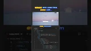 How To Make A Website With Login Form #javascript #loader #loading #htmlcss  #coding #programming